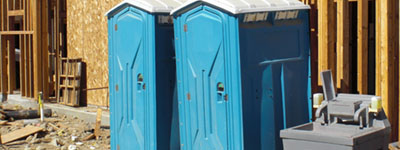 Porta potties for construction